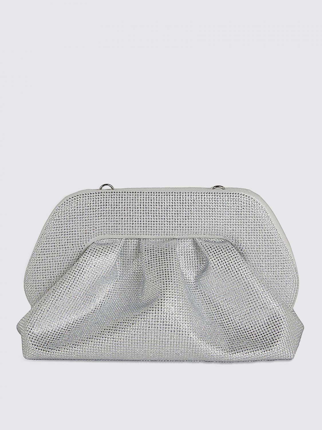 Themoirè Clutch THEMOIRÈ Woman color Silver