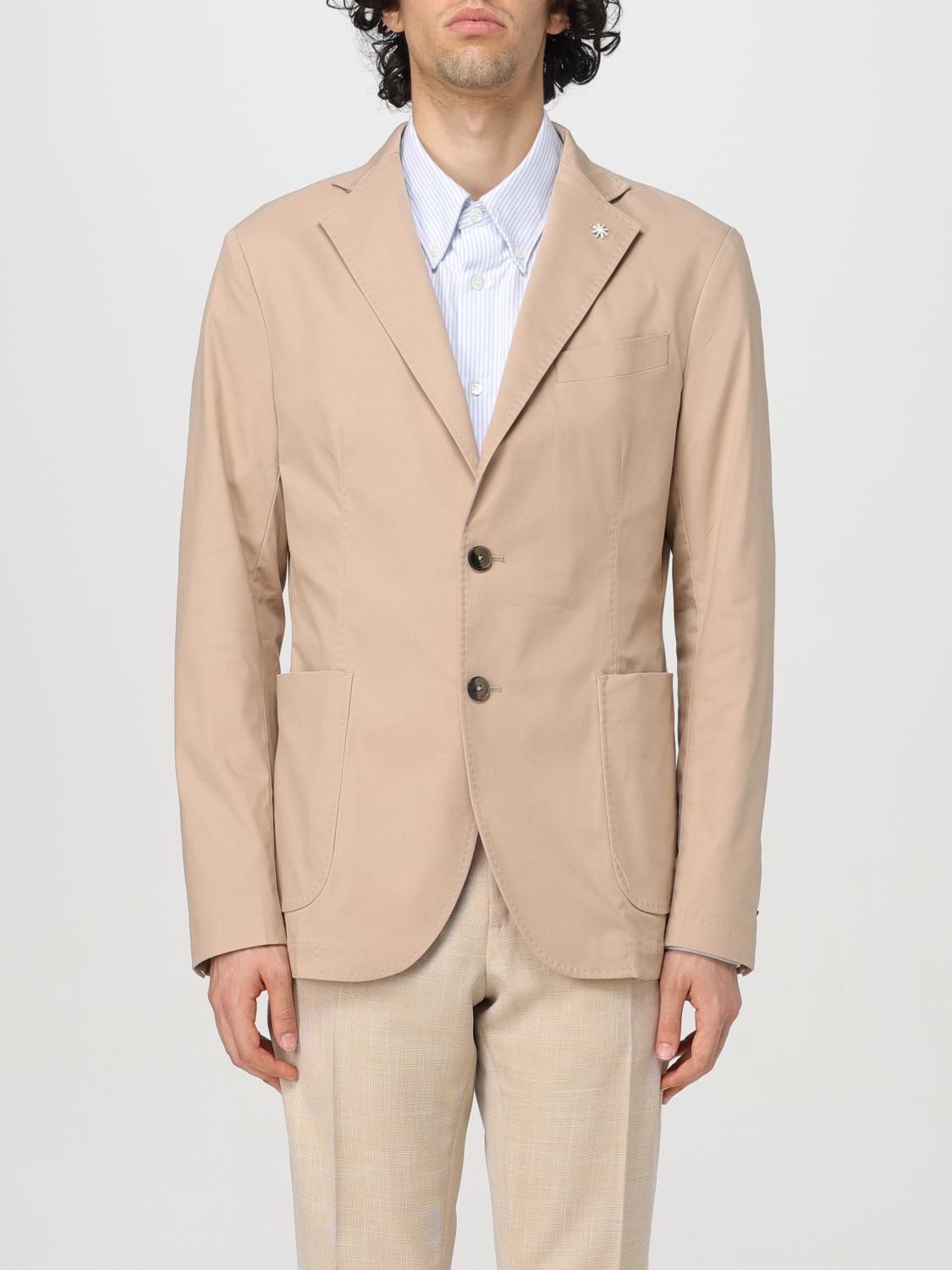 Manuel Ritz Jacket MANUEL RITZ Men color Beige