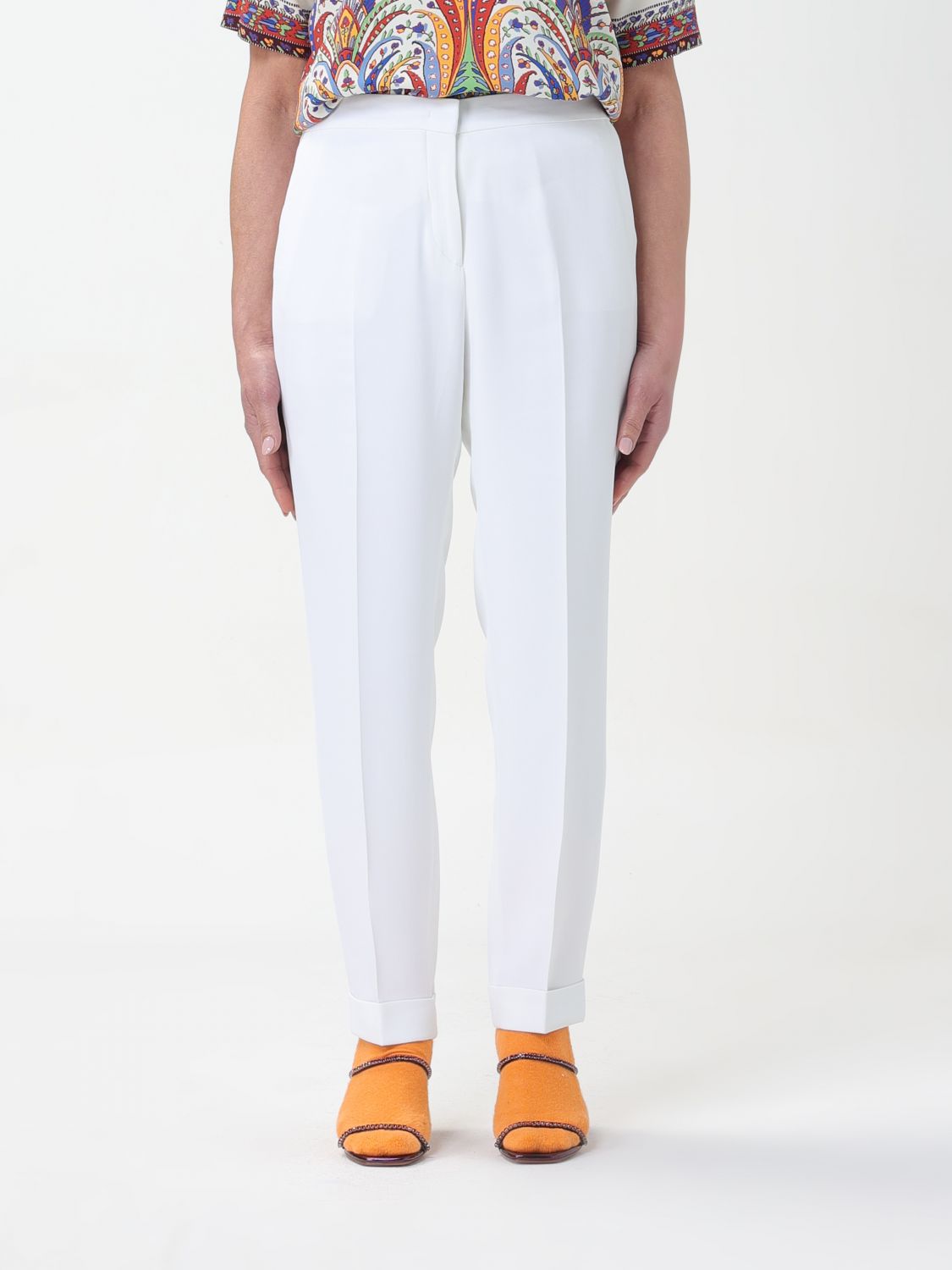 Etro Trousers ETRO Woman colour White