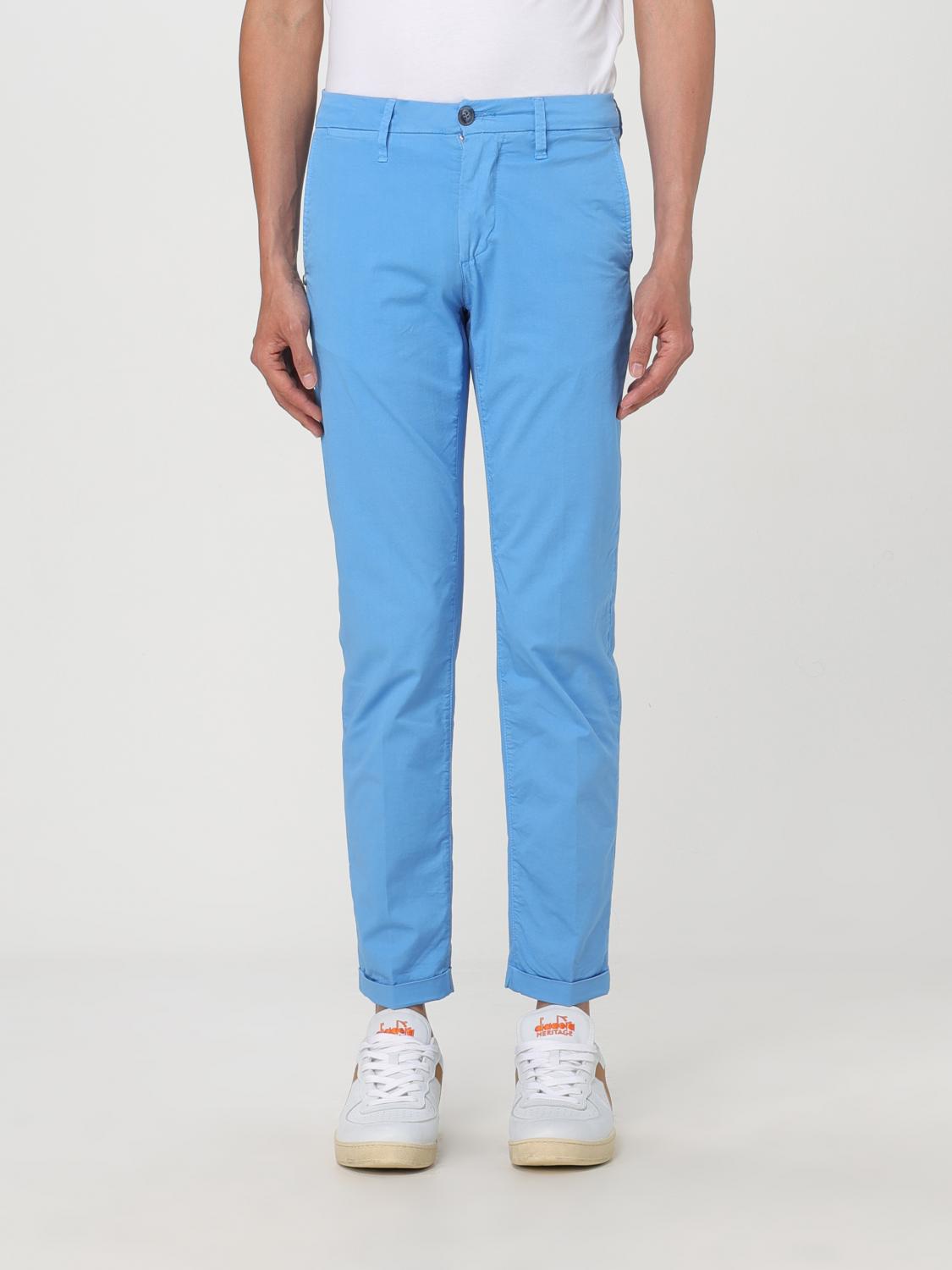 Re-Hash Pants RE-HASH Men color Gnawed Blue