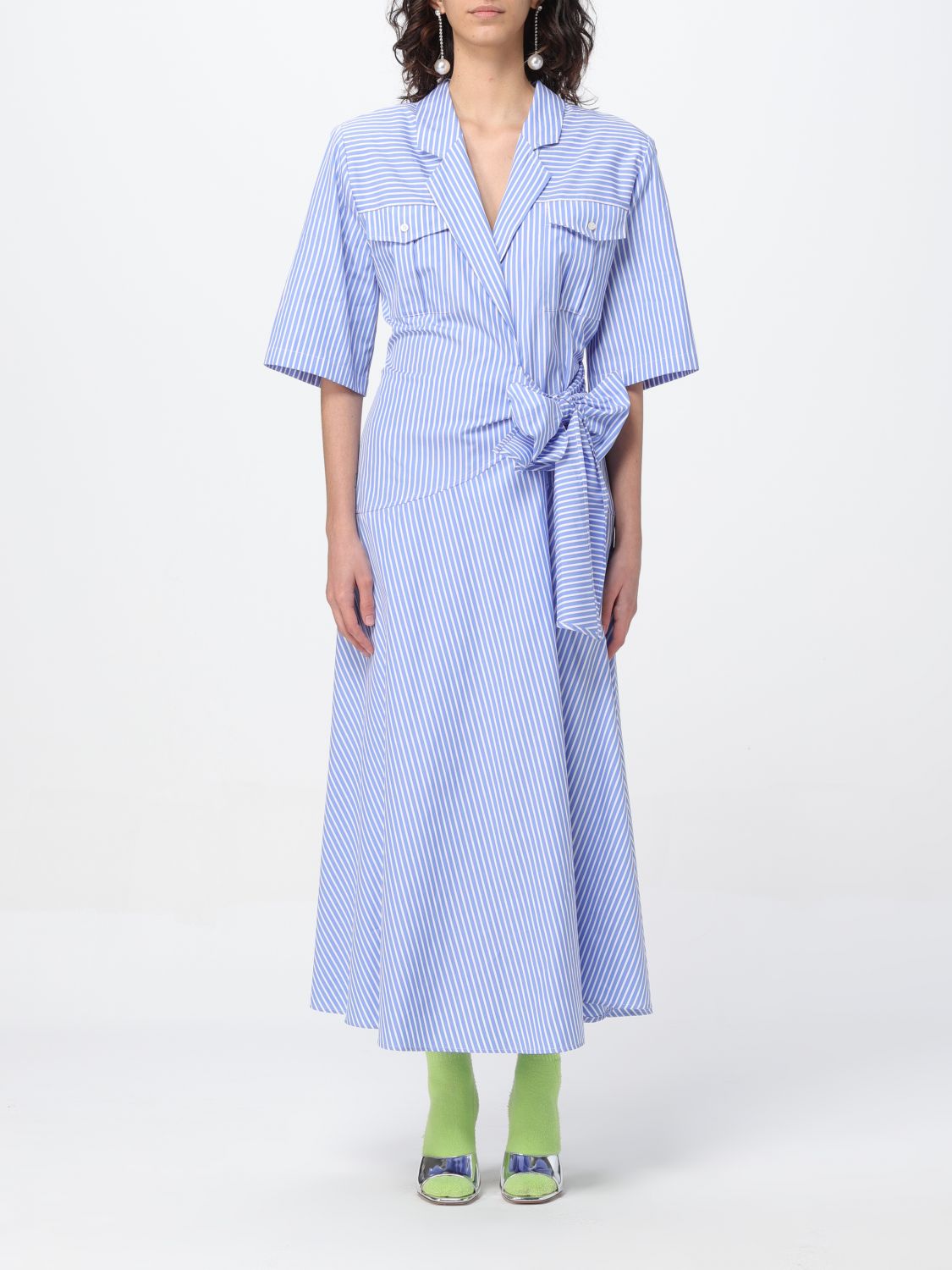 Msgm Dress MSGM Woman colour Blue