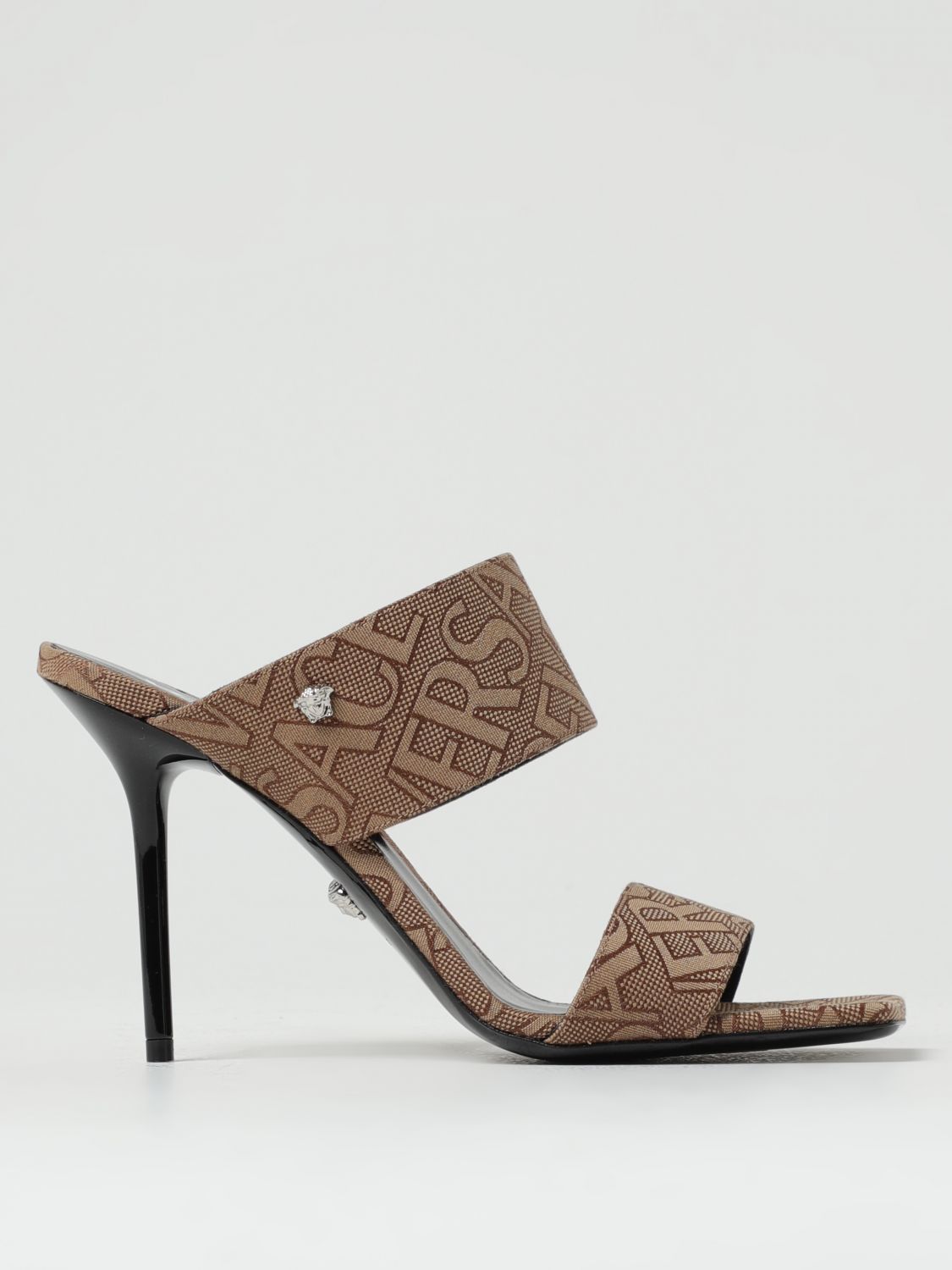 Versace Heeled Sandals VERSACE Woman colour Beige