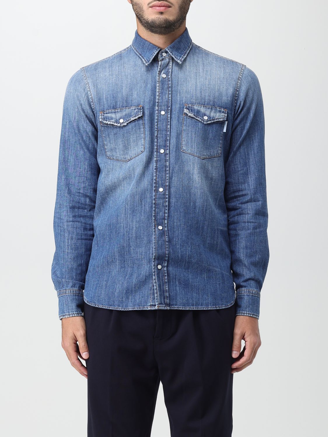 Grifoni Shirt GRIFONI Men colour Denim