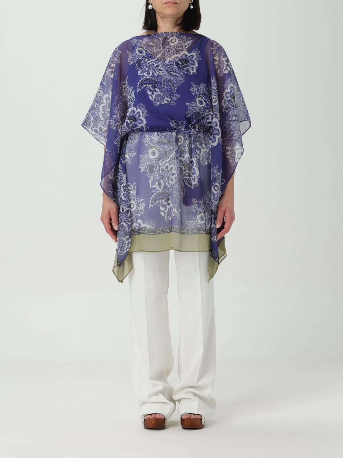 Etro Cloak ETRO Woman colour Multicolor