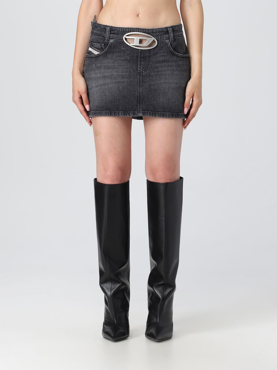 Diesel Skirt DIESEL Woman colour Black