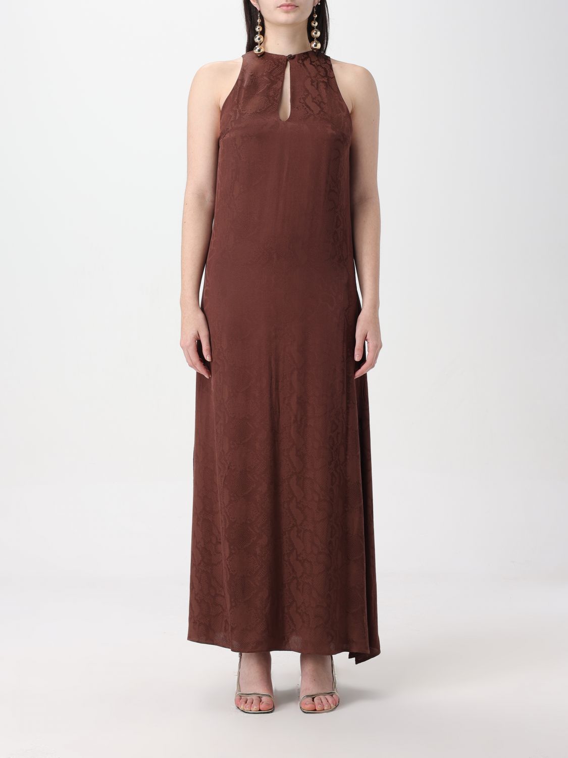 Simona Corsellini Dress SIMONA CORSELLINI Woman colour Brown