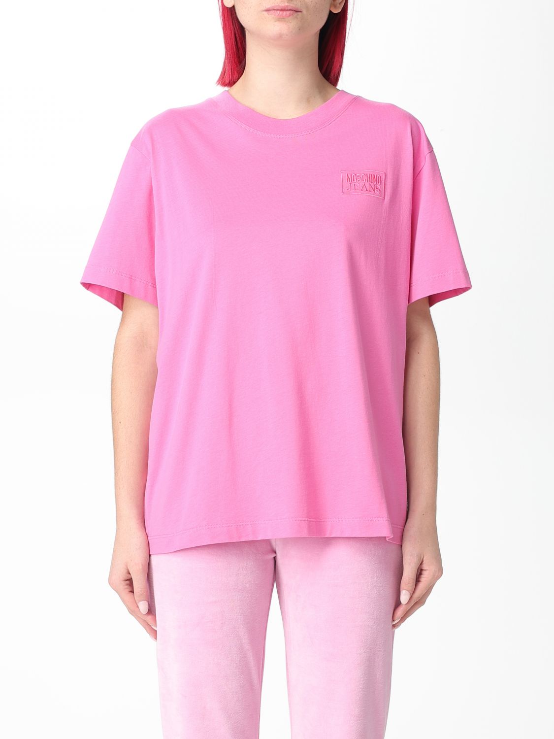 Moschino Jeans T-Shirt MOSCHINO JEANS Woman colour Fuchsia