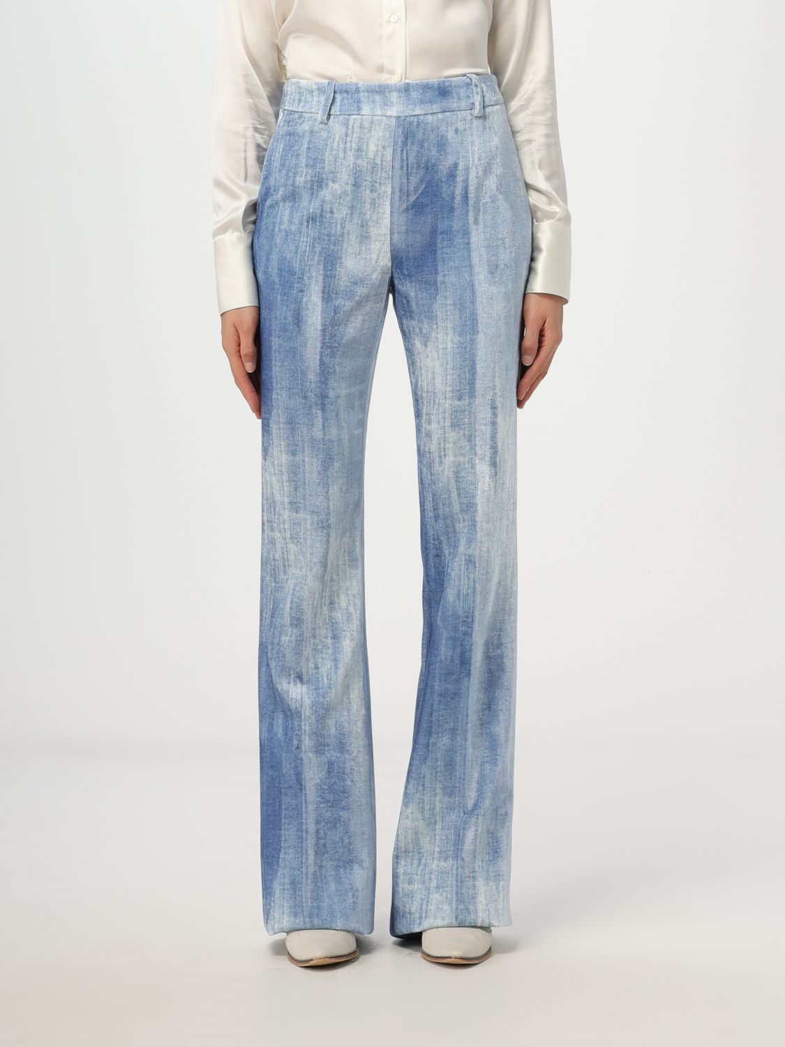 Ermanno Scervino Trousers ERMANNO SCERVINO Woman colour Gnawed Blue