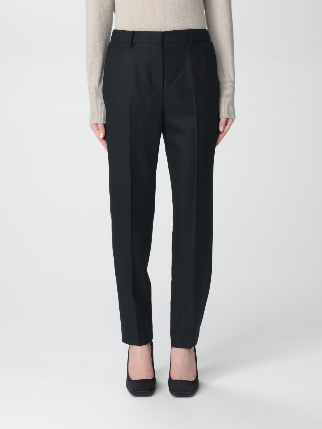 Incotex Trousers INCOTEX Woman colour Black