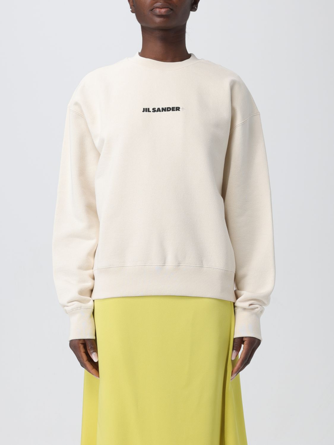 Jil Sander Sweatshirt JIL SANDER Woman colour Yellow Cream