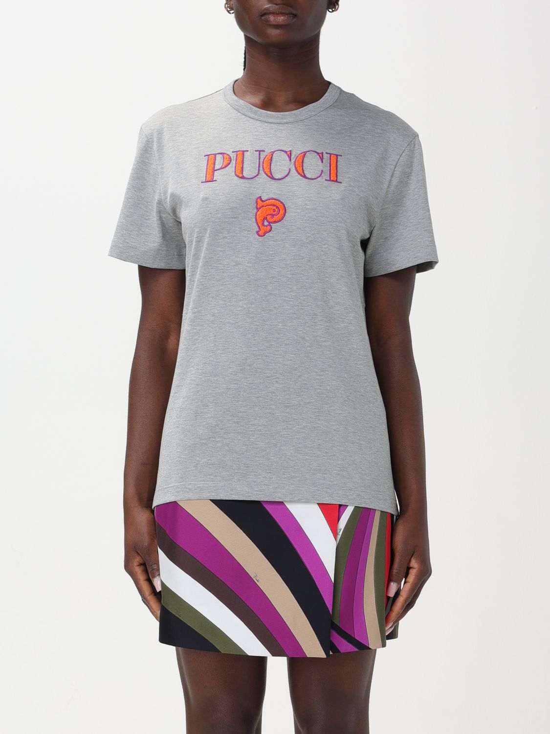 Emilio Pucci T-Shirt EMILIO PUCCI Woman colour Grey