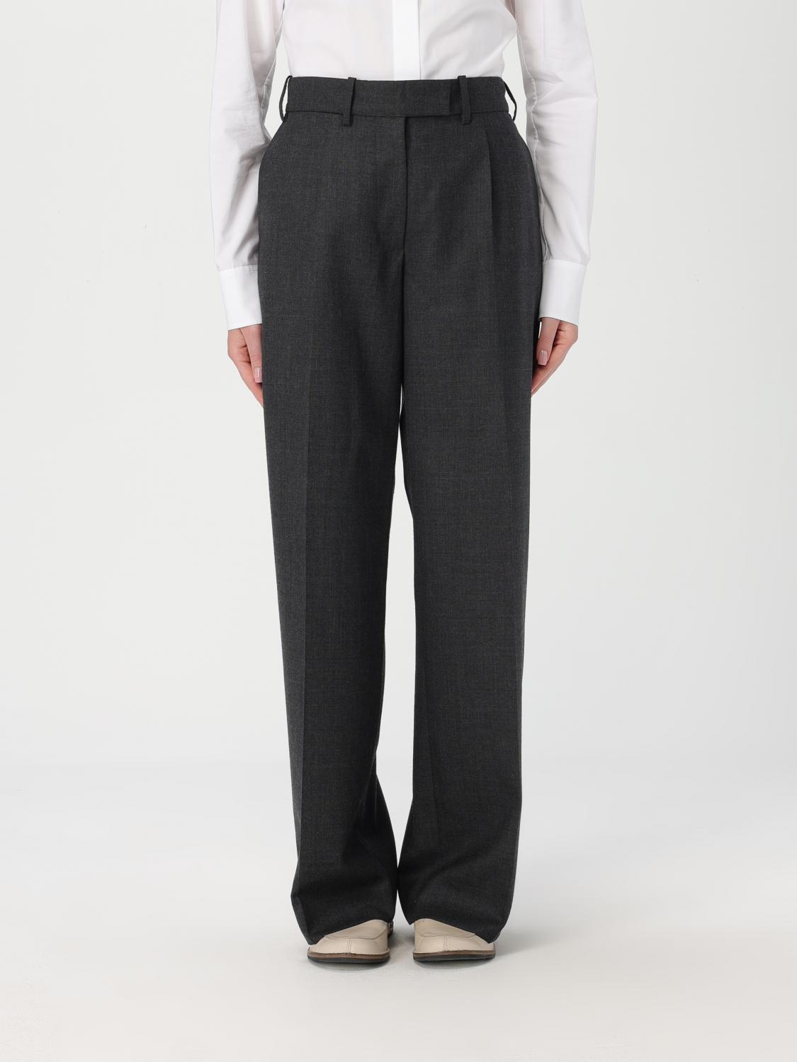 The Row Pants THE ROW Woman color Charcoal