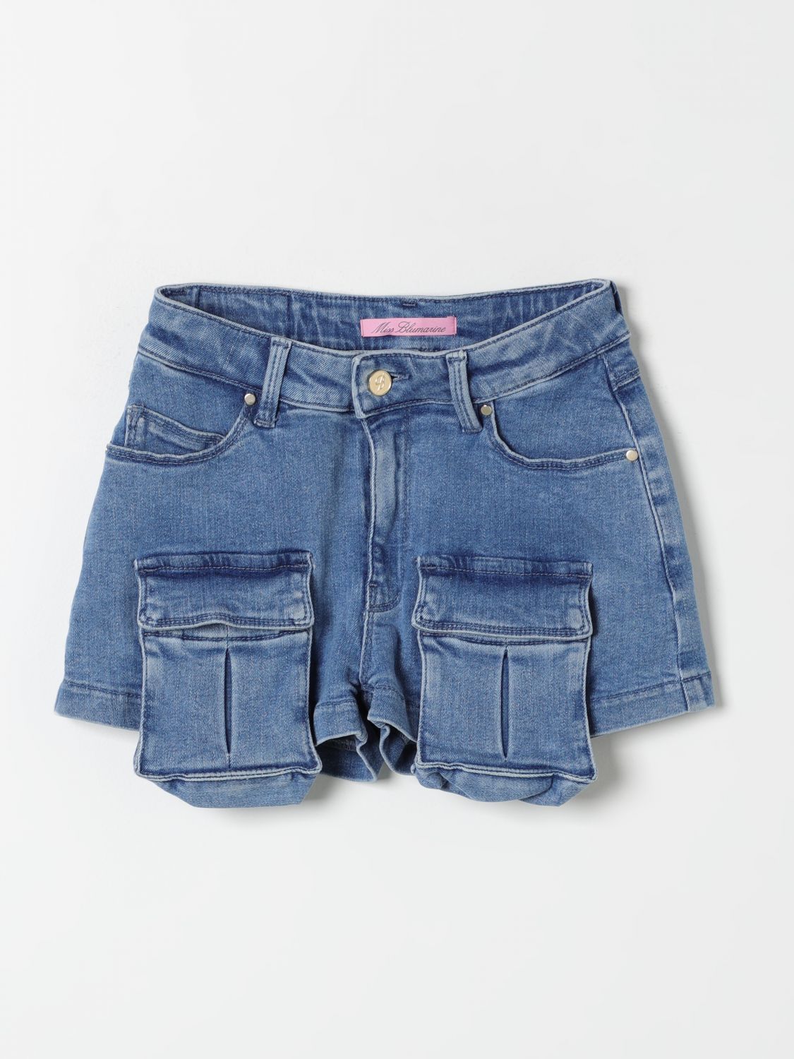 Miss Blumarine Short MISS BLUMARINE Kids colour Denim