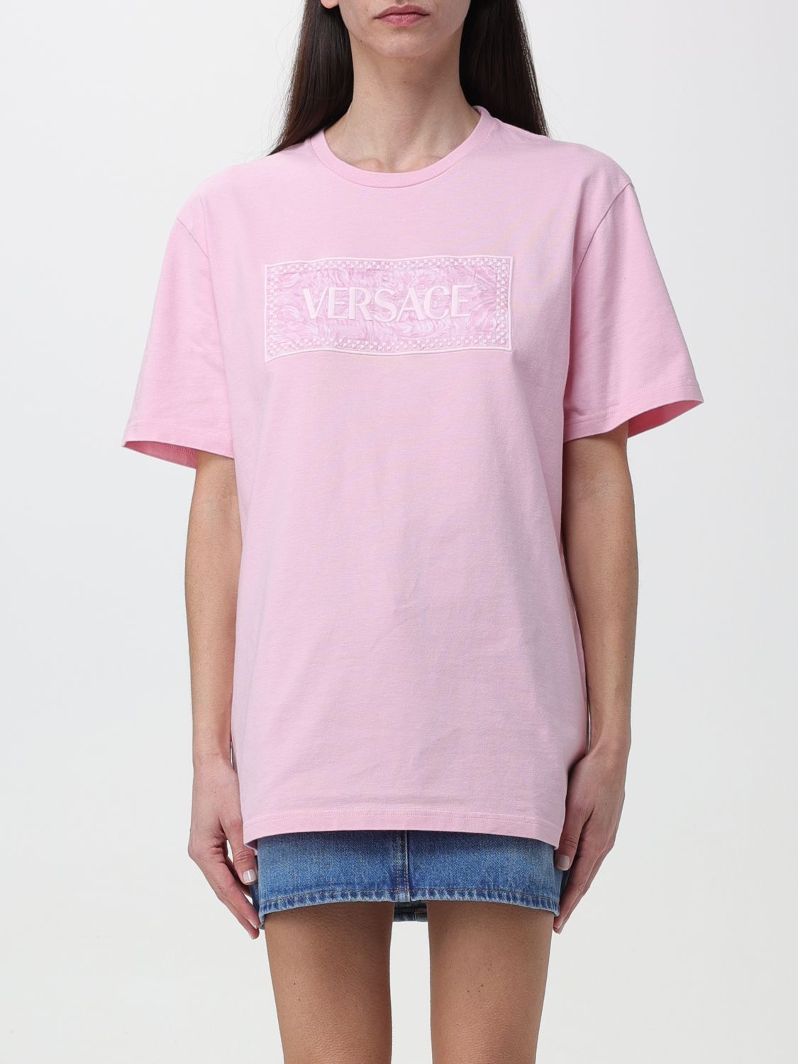 Versace T-Shirt VERSACE Woman colour Pink