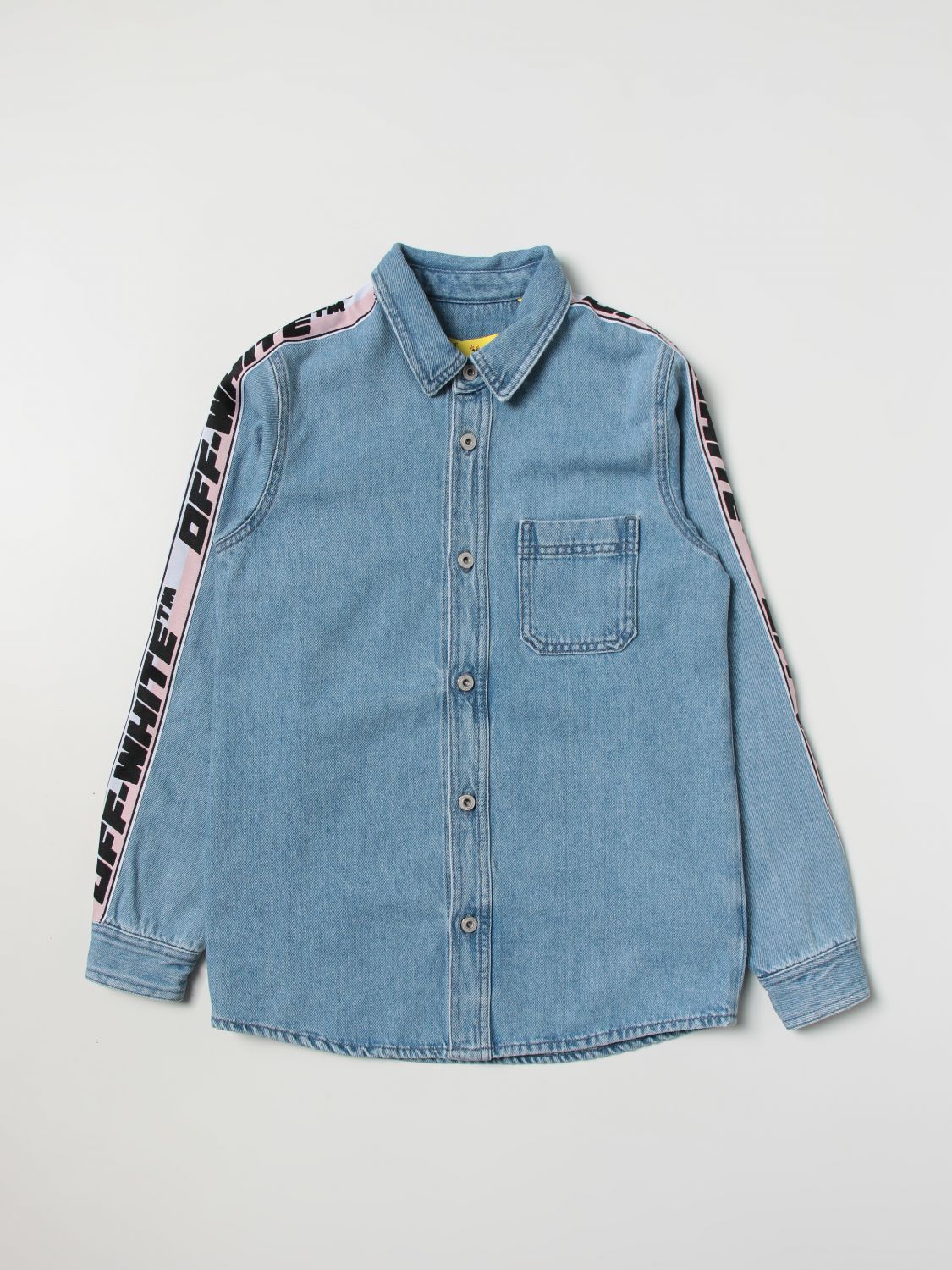 OFF-WHITE Shirt OFF-WHITE Kids colour Denim