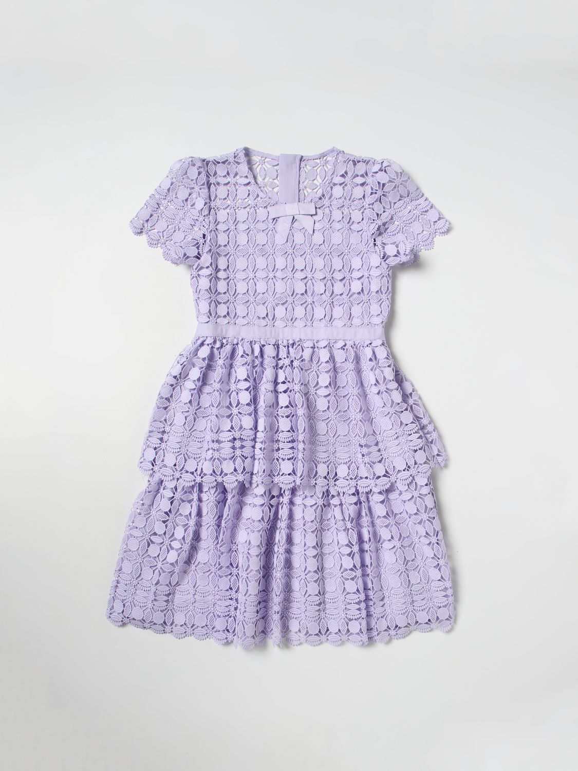 Self-Portrait Dress SELF-PORTRAIT Kids colour Lilac