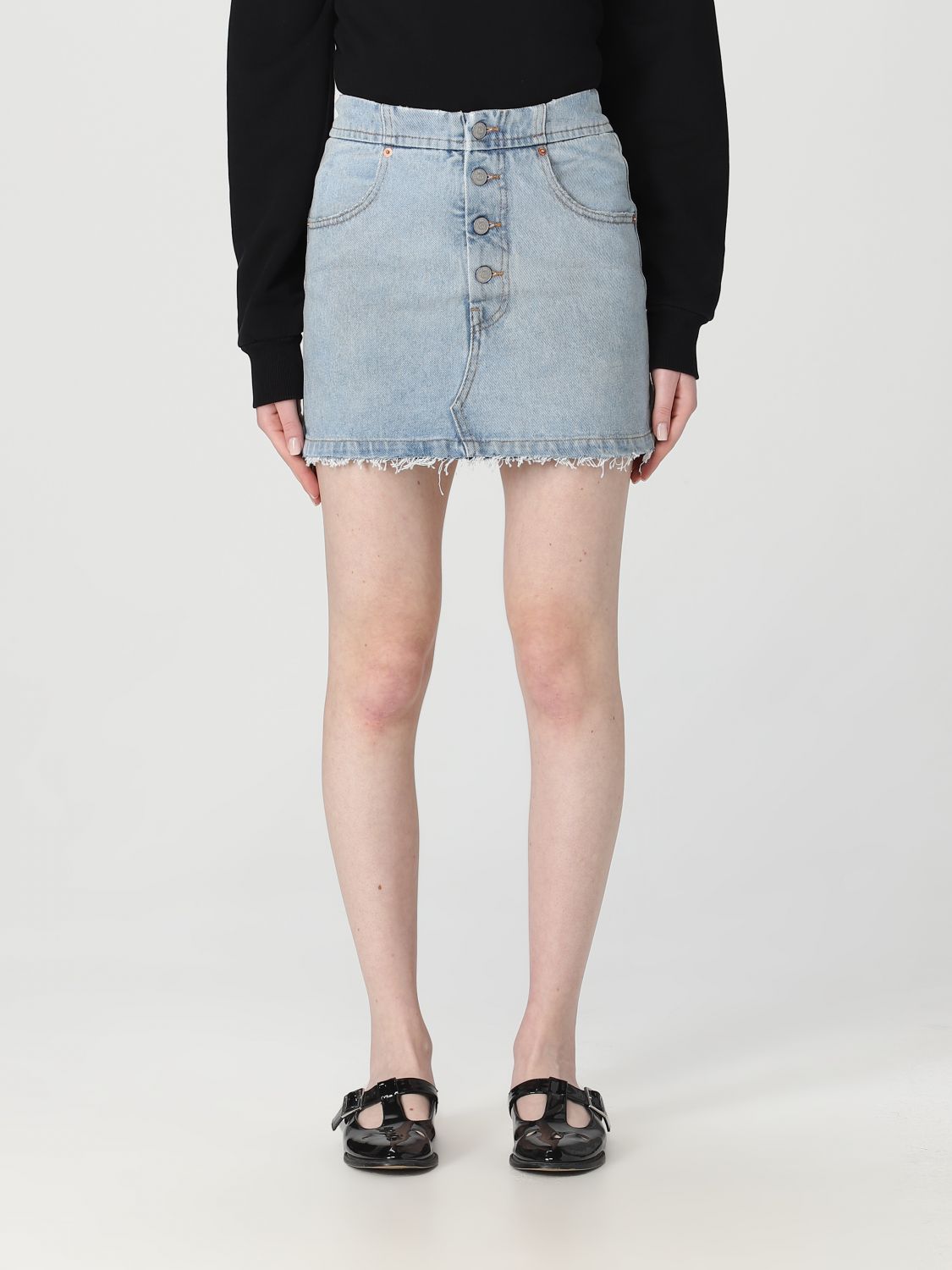 MM6 Maison Margiela Skirt MM6 MAISON MARGIELA Woman colour Denim