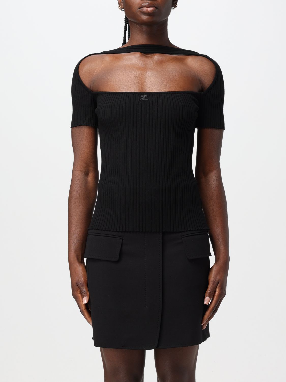 Courrèges Sweater COURRÈGES Woman color Black