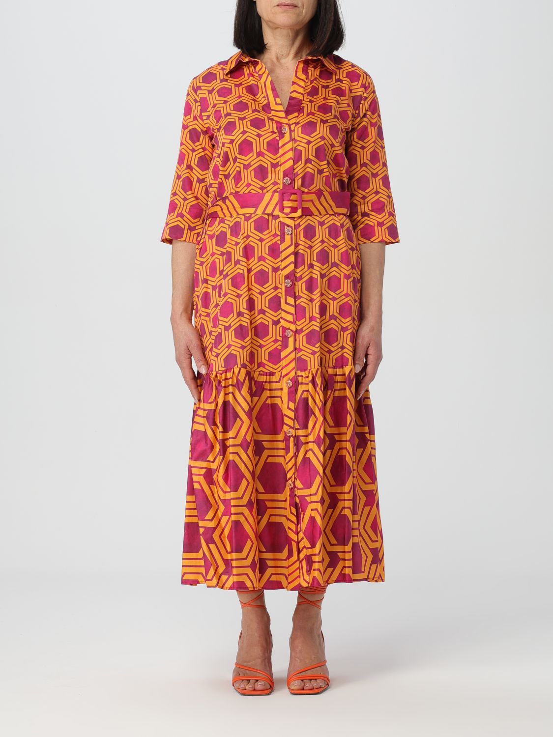 Hanita Dress HANITA Woman colour Orange