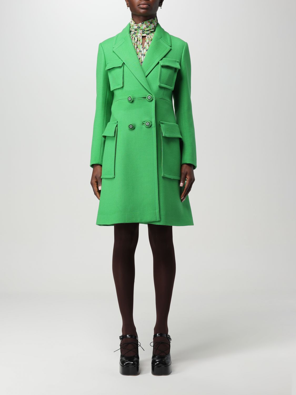 Etro Coat ETRO Woman colour Green