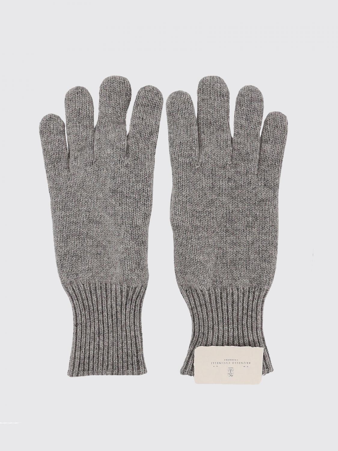 Brunello Cucinelli Gloves BRUNELLO CUCINELLI Men colour Grey