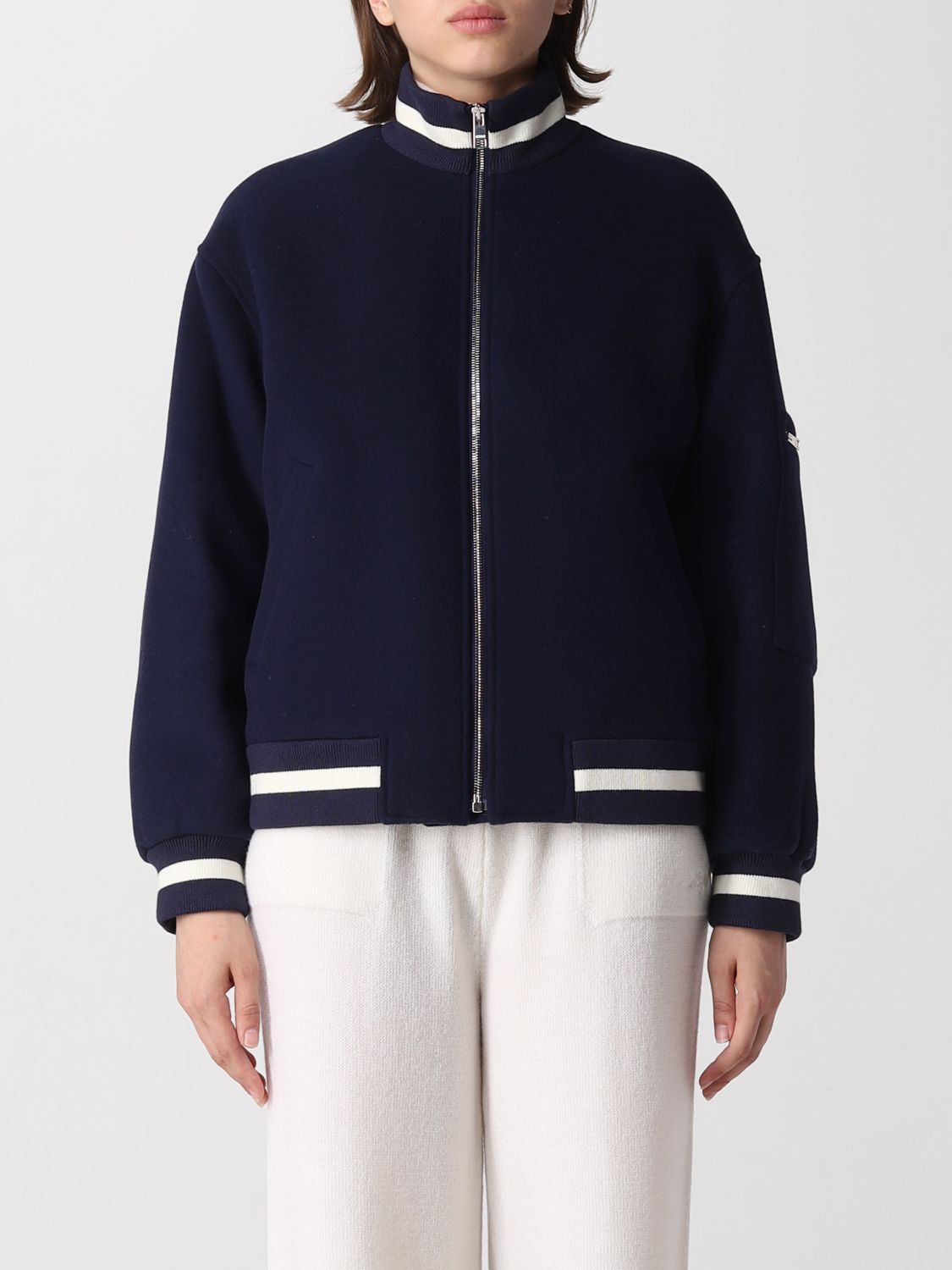 Msgm Jacket MSGM Woman colour Blue