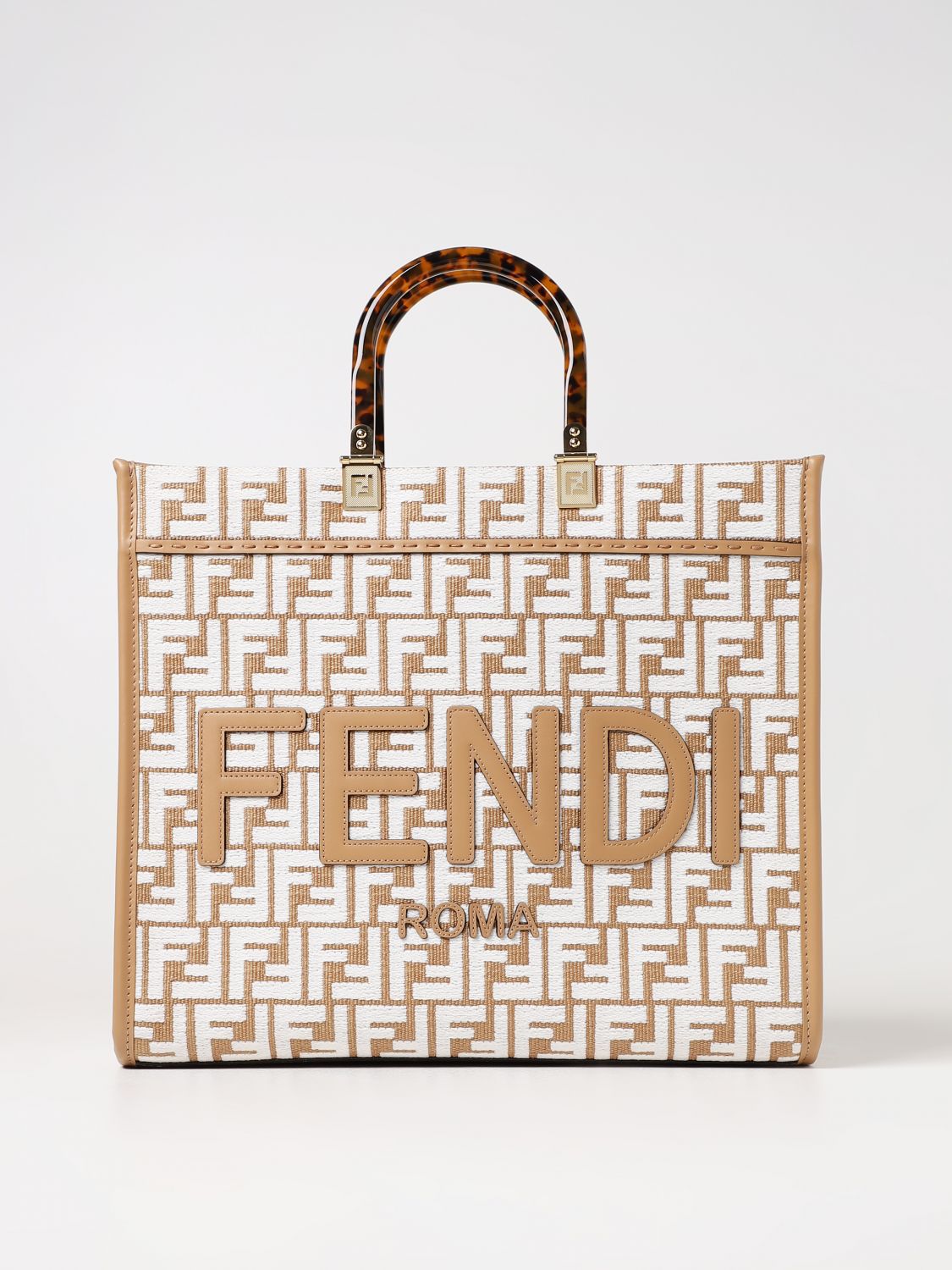 FENDI Tote Bags FENDI Woman colour Beige