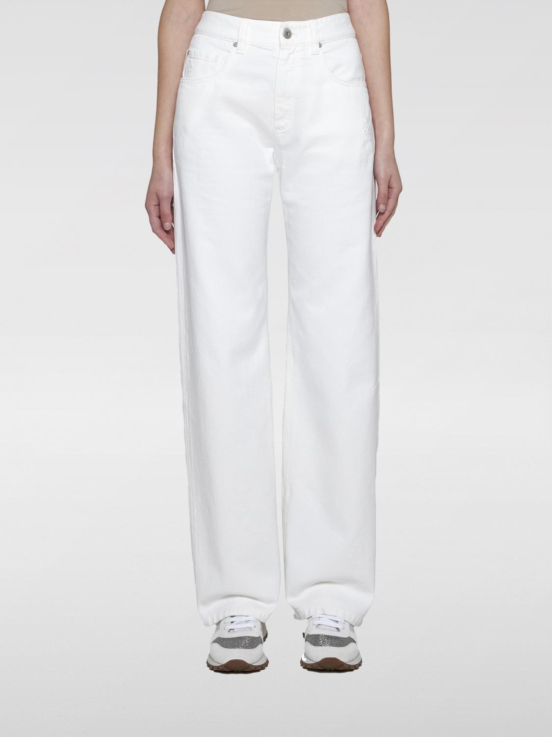 Brunello Cucinelli Jeans BRUNELLO CUCINELLI Woman color White