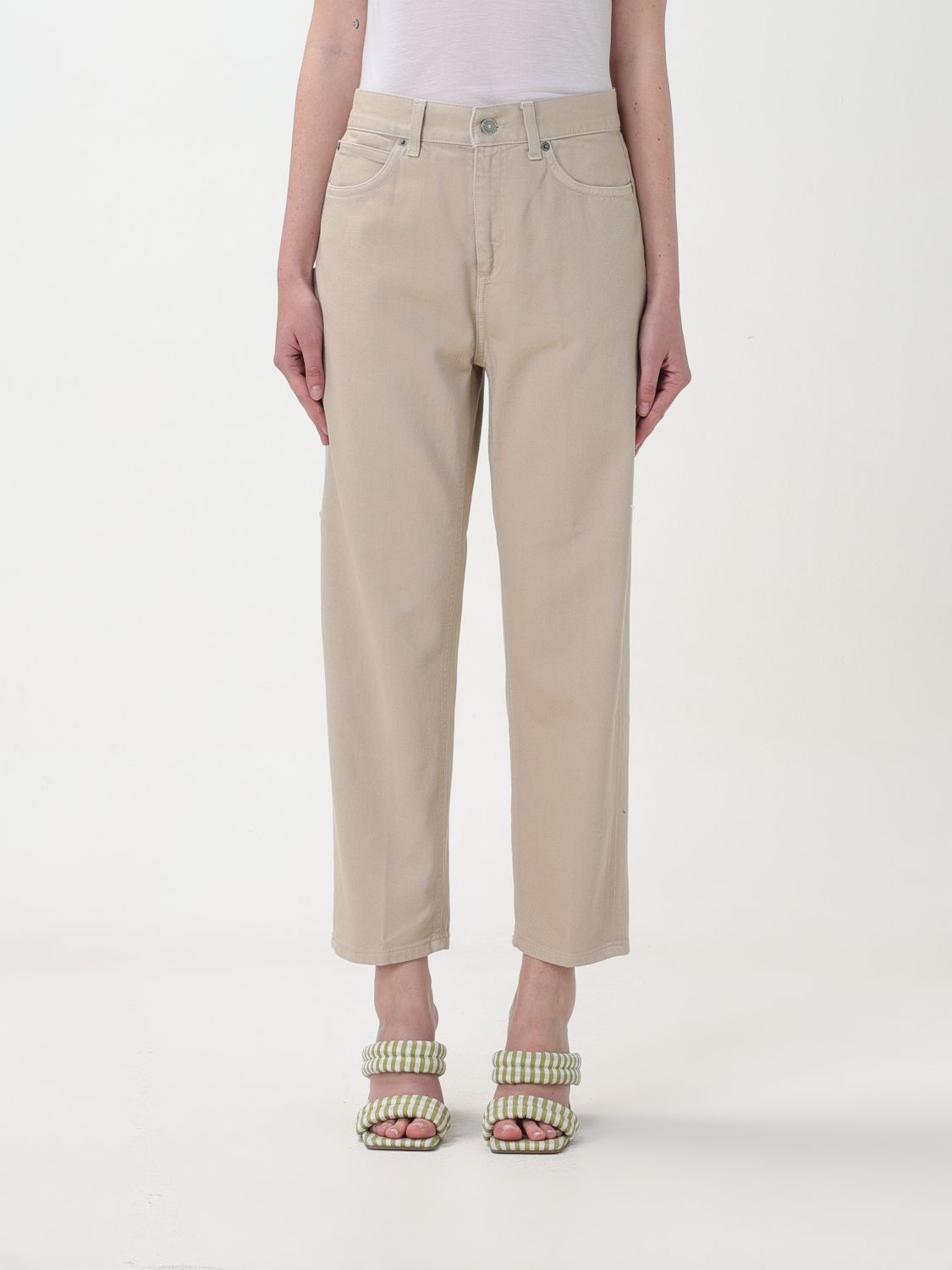 Dondup Trousers DONDUP Woman colour Beige