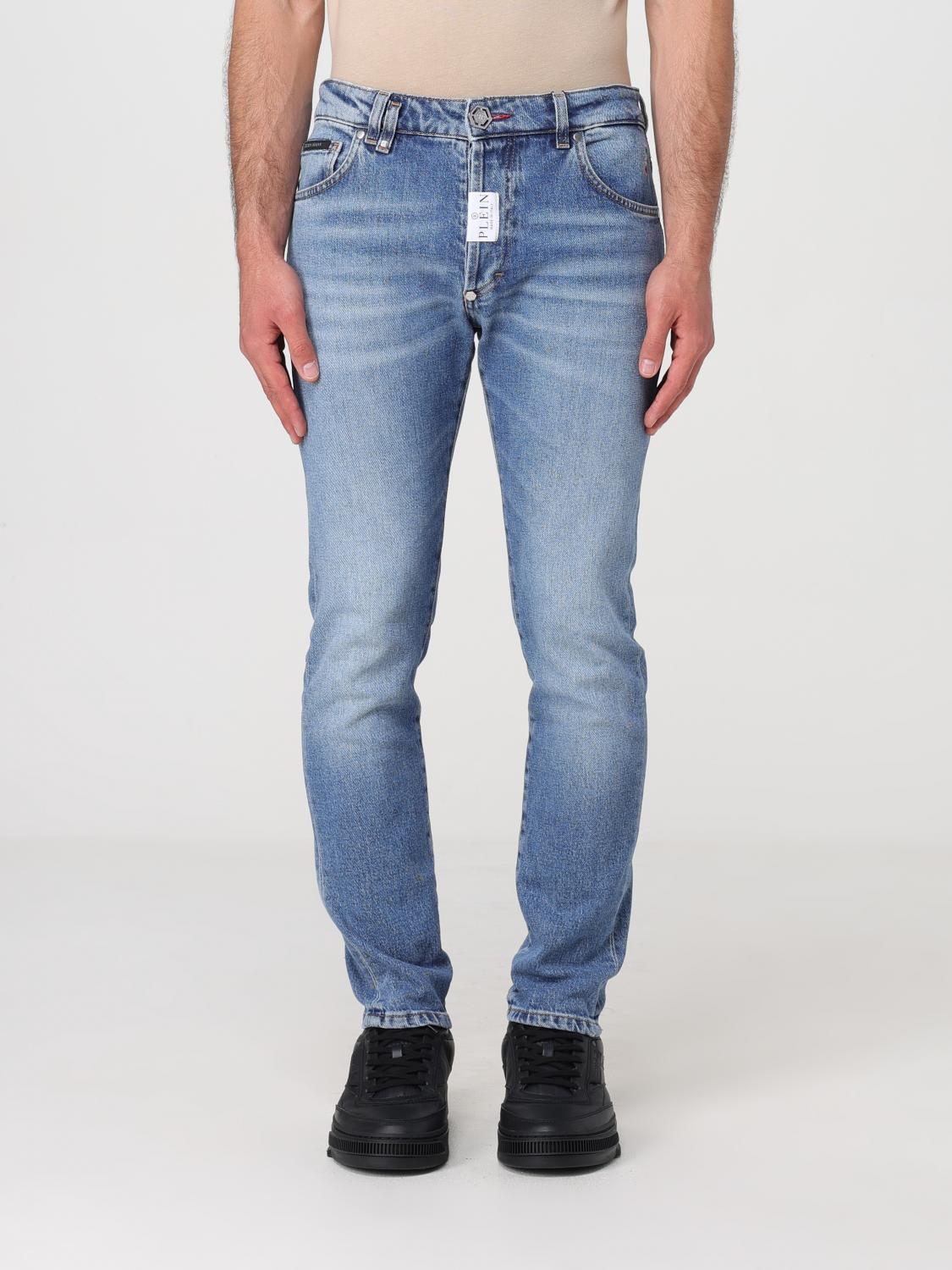 Philipp Plein Jeans PHILIPP PLEIN Men color Gnawed Blue