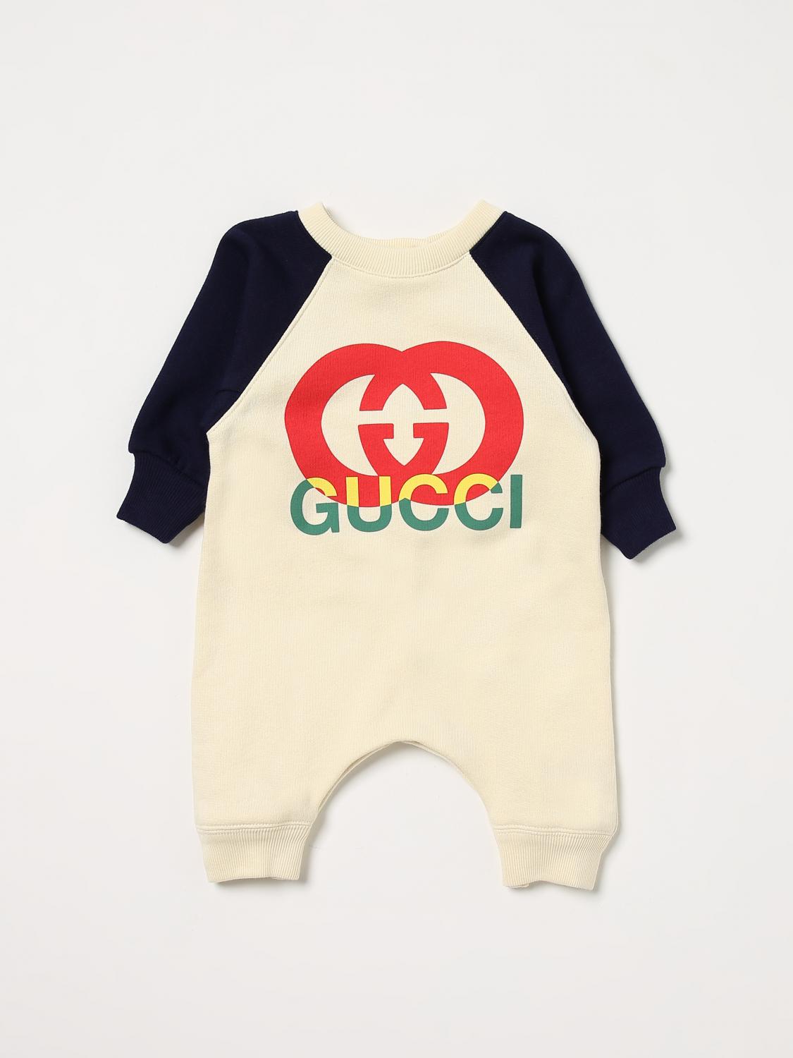 Gucci Bodysuit GUCCI Kids colour Yellow Cream