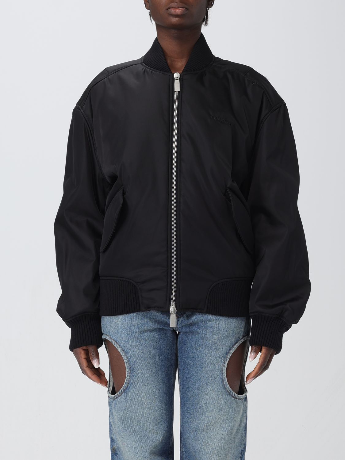 OFF-WHITE Jacket OFF-WHITE Woman colour Black