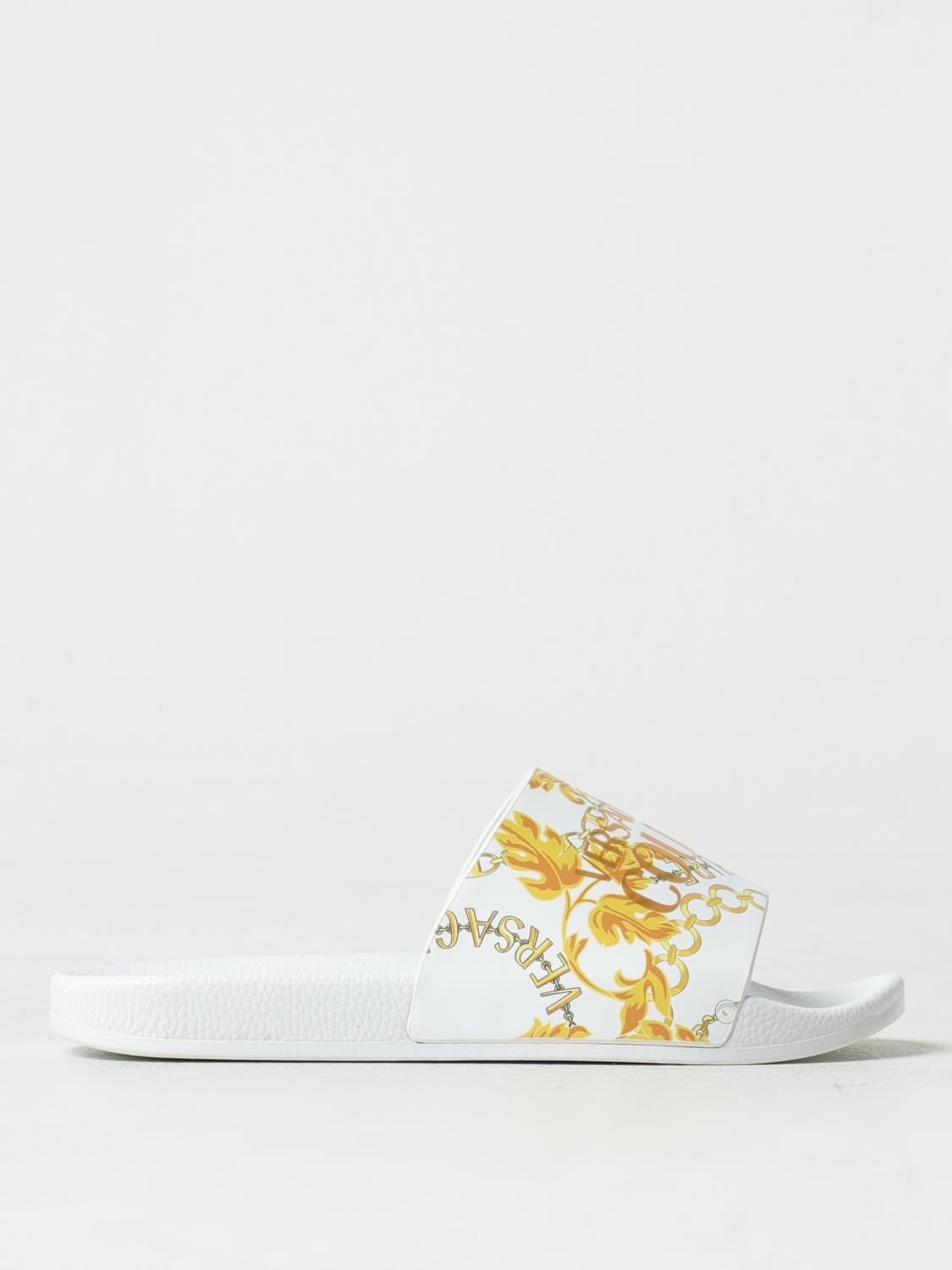 Versace Jeans Couture Flat Sandals VERSACE JEANS COUTURE Woman colour White