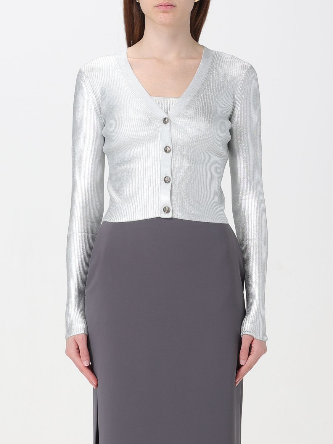 Elisabetta Franchi Skirt ELISABETTA FRANCHI Woman colour Silver