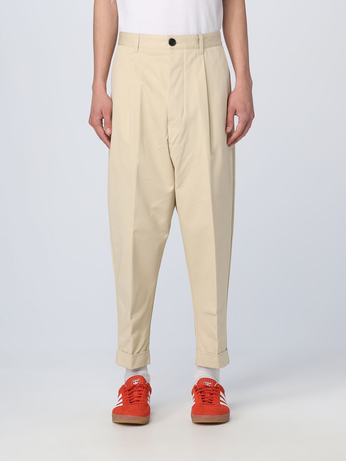 Ami Paris Trousers AMI PARIS Men colour Cream