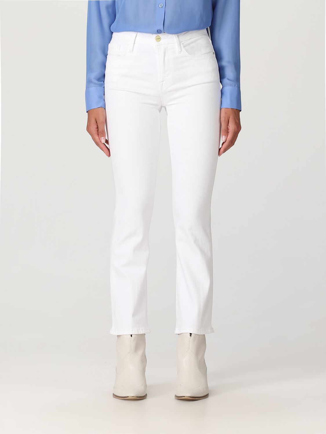 Frame Jeans FRAME Woman colour White