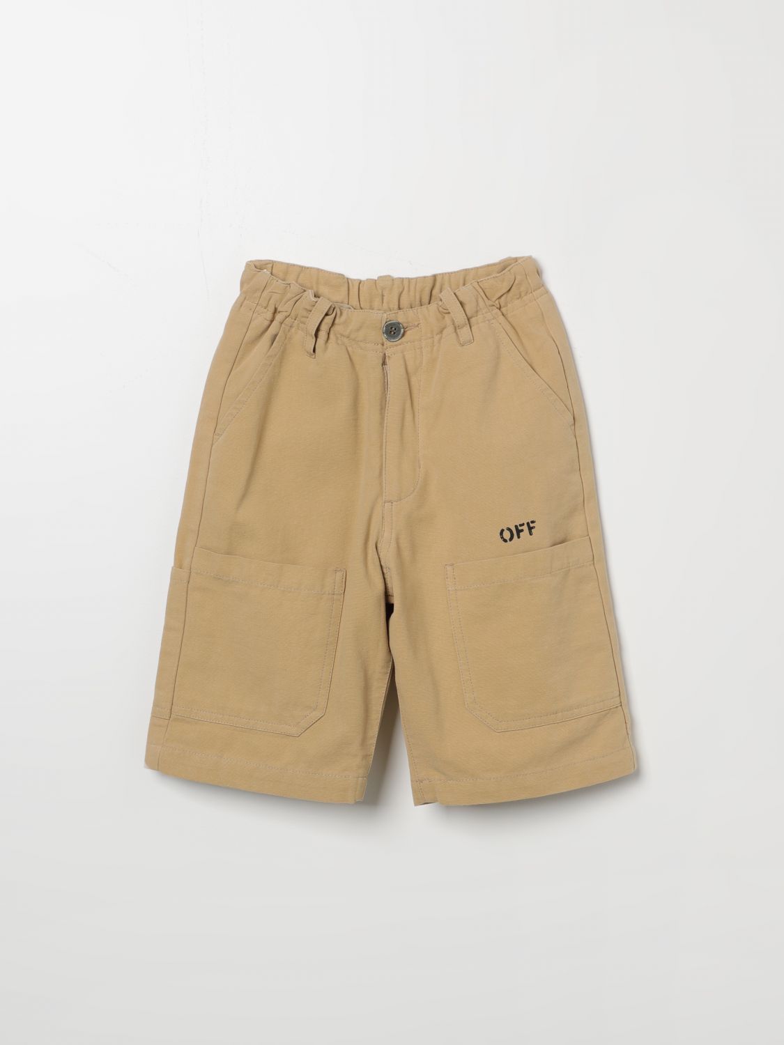 OFF-WHITE Short OFF-WHITE Kids colour Beige