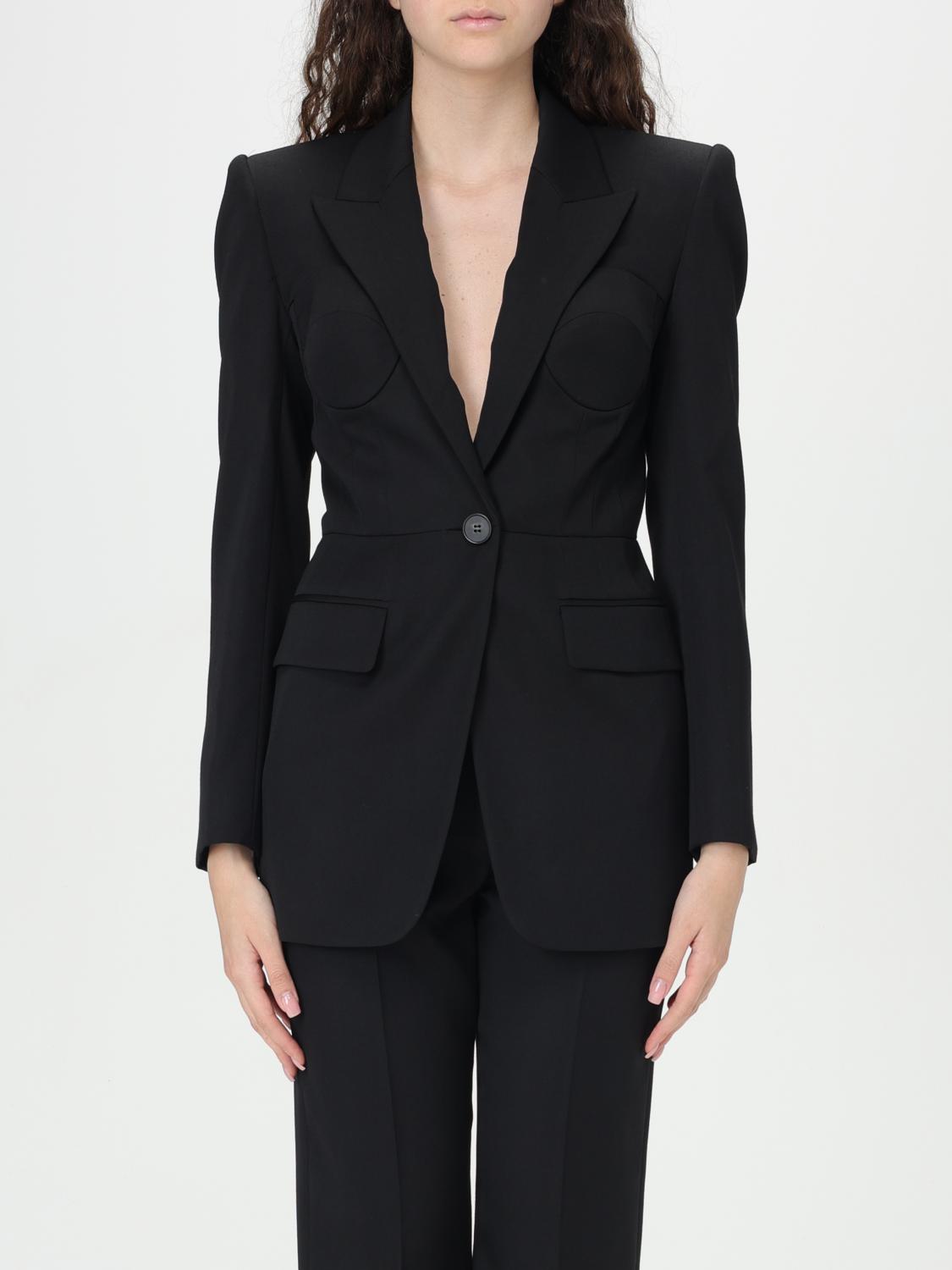 Alexander McQueen Blazer ALEXANDER MCQUEEN Woman color Black