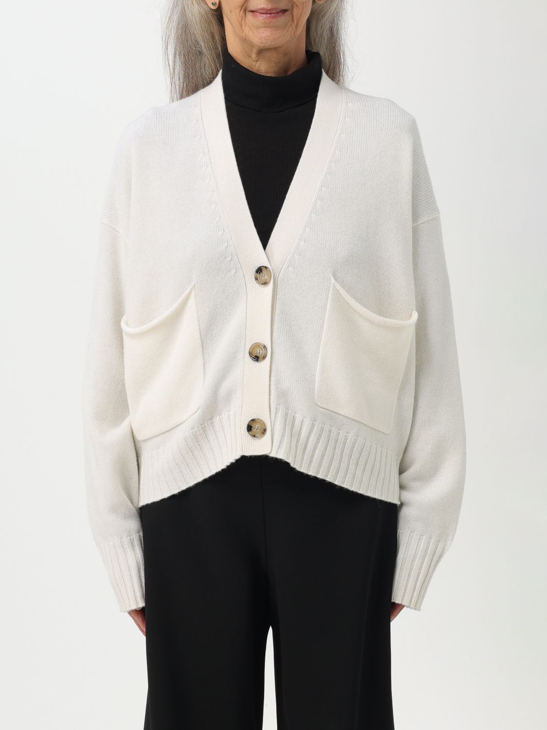 Allude Cardigan ALLUDE Woman colour White