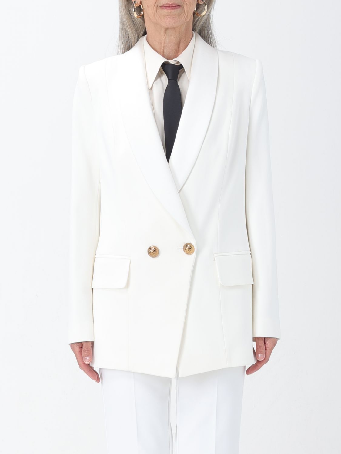 Elisabetta Franchi Blazer ELISABETTA FRANCHI Woman colour Ivory