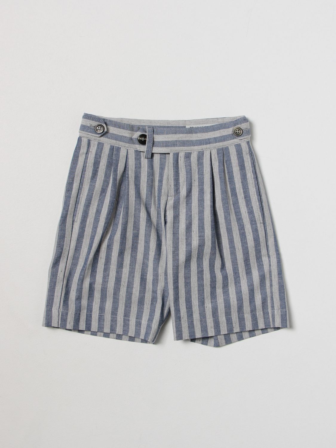 Brunello Cucinelli Shorts BRUNELLO CUCINELLI Kids colour Grey