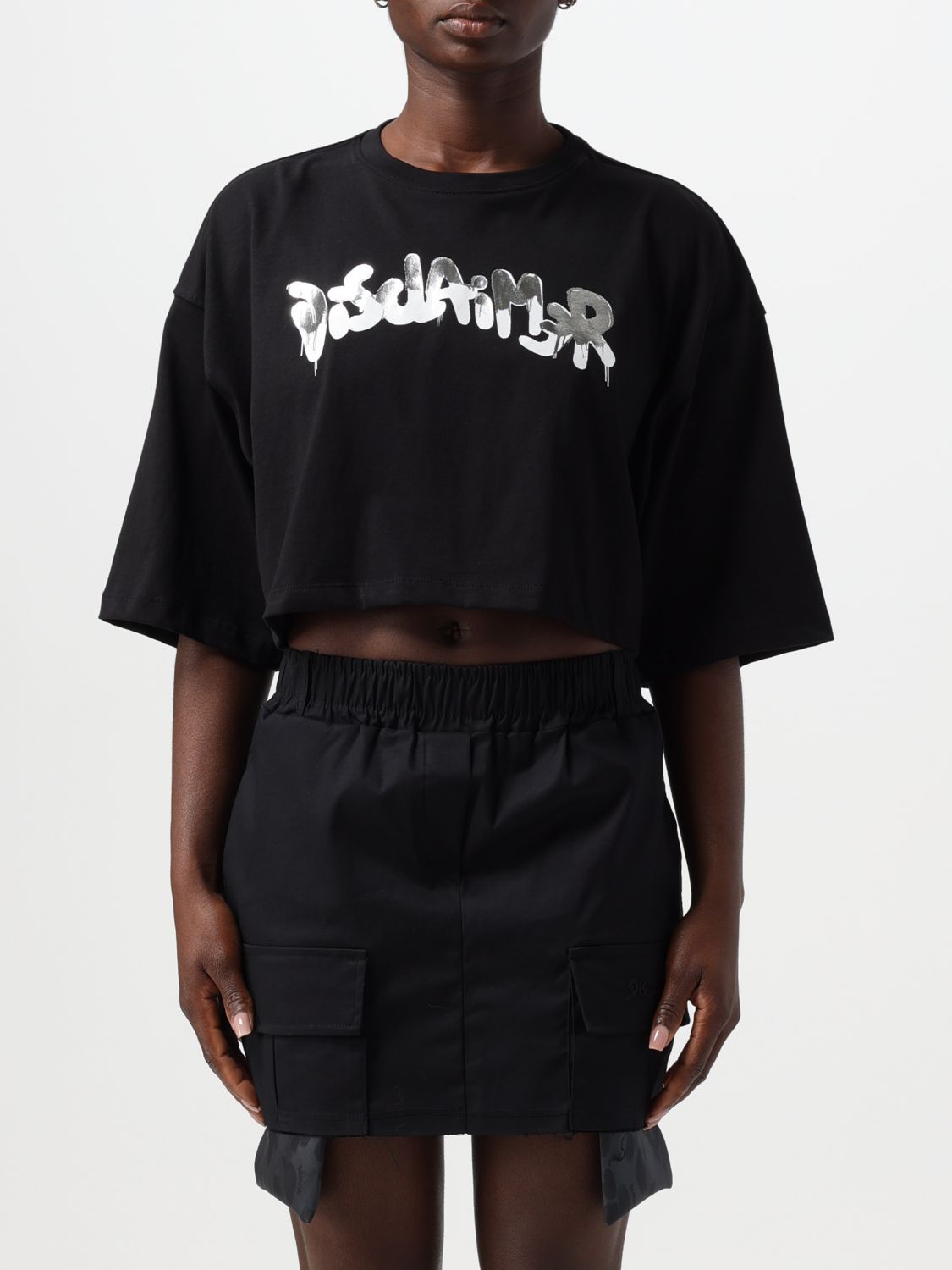 Disclaimer T-Shirt DISCLAIMER Woman color Black