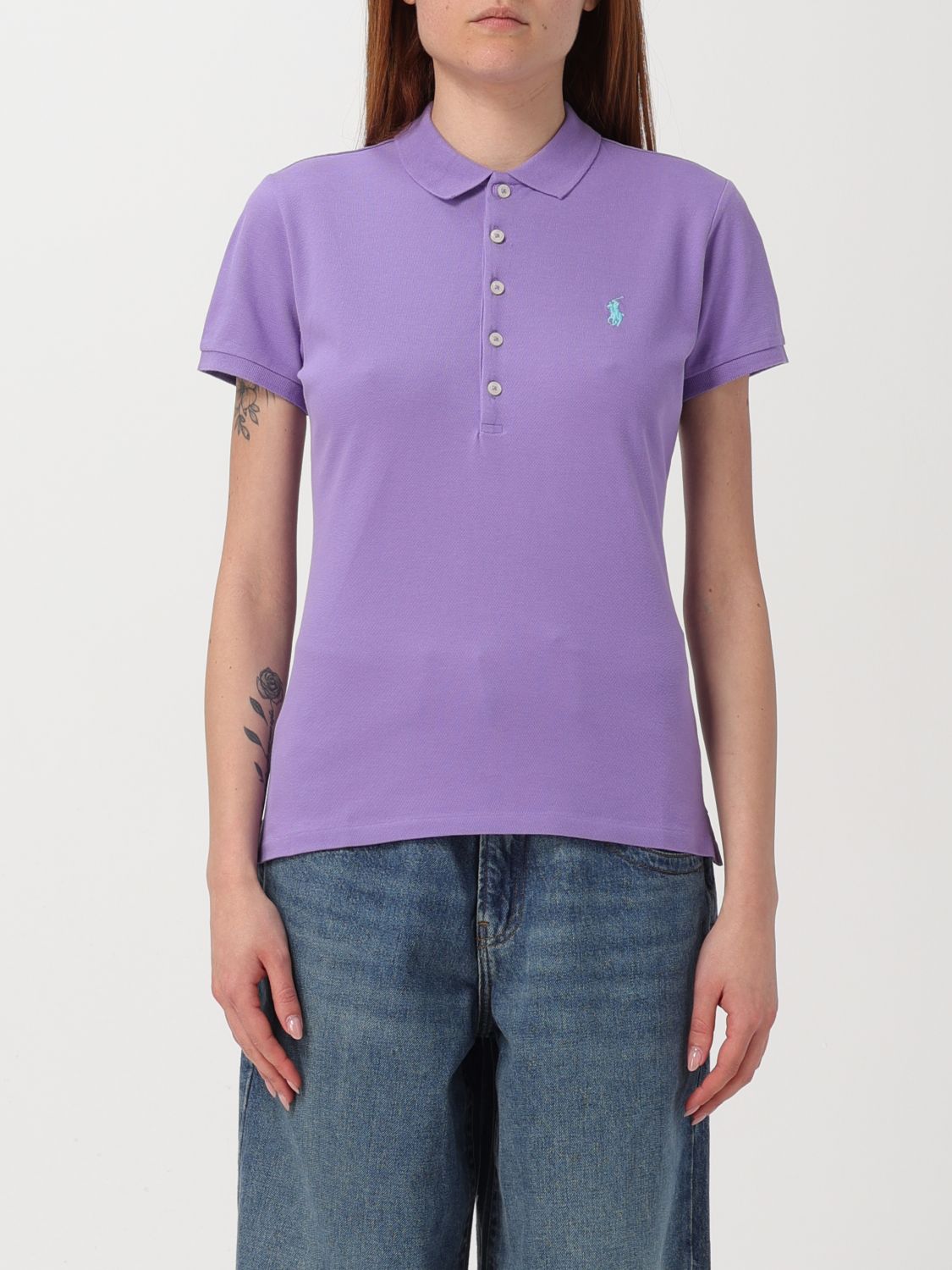 Polo Ralph Lauren Polo Shirt POLO RALPH LAUREN Woman colour Lilac