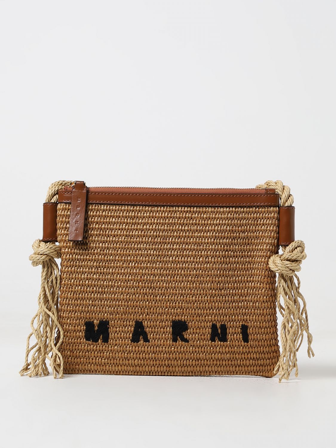 Marni Crossbody Bags MARNI Woman colour Natural