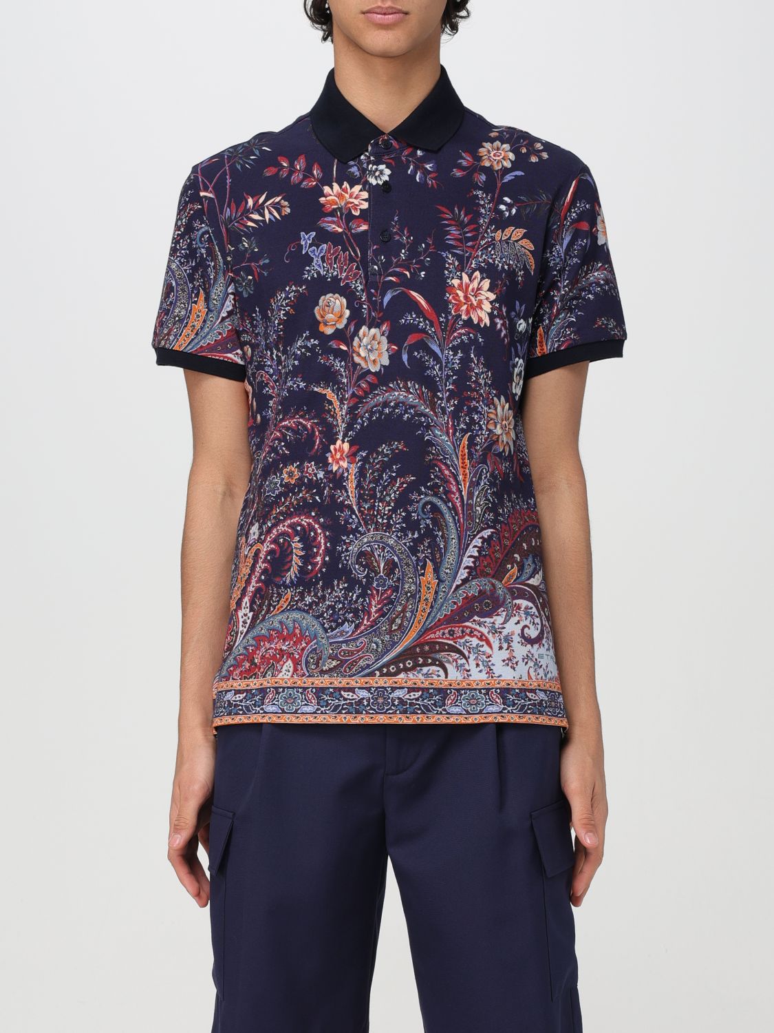 Etro Polo Shirt ETRO Men colour Blue