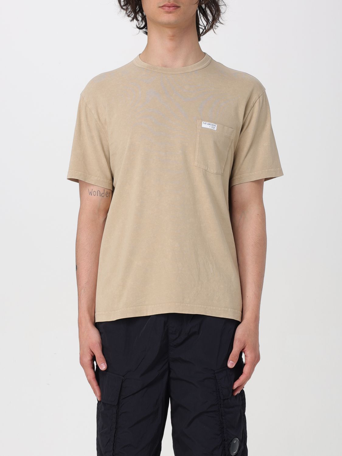 Fay T-Shirt FAY Men color Cream