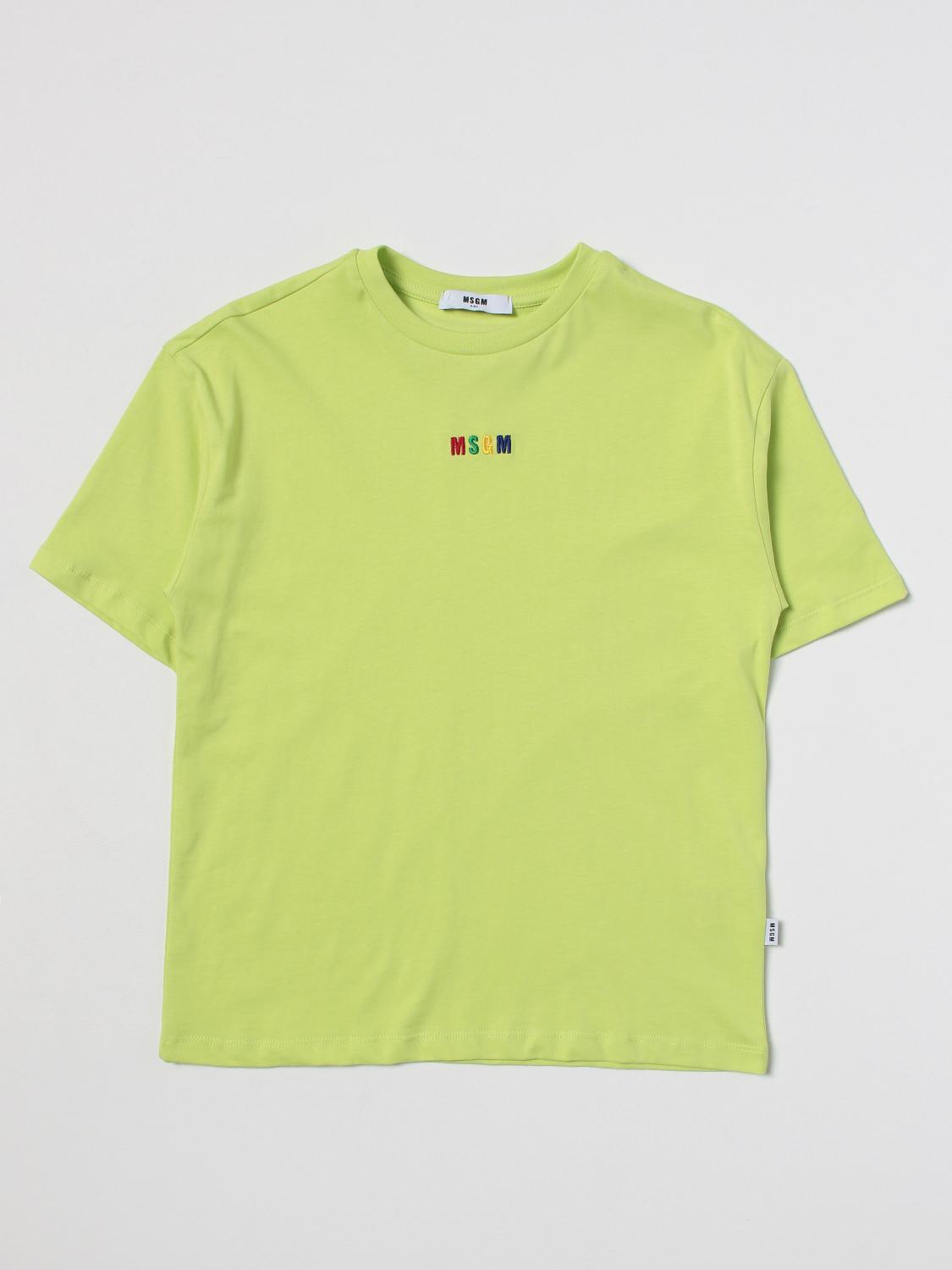 Msgm Kids T-Shirt MSGM KIDS Kids colour Lime