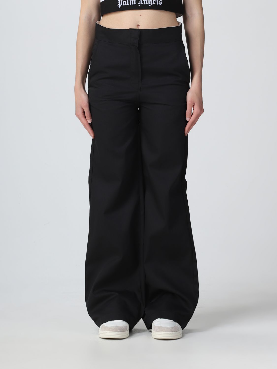 PALM ANGELS Trousers PALM ANGELS Woman colour Black