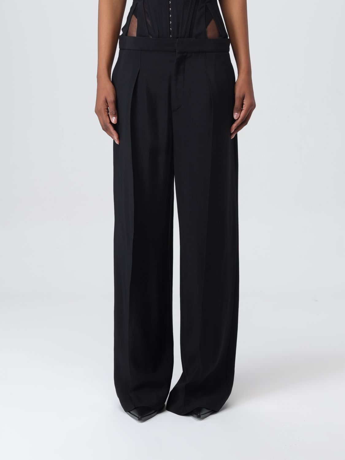 Mugler Trousers MUGLER Woman colour Black