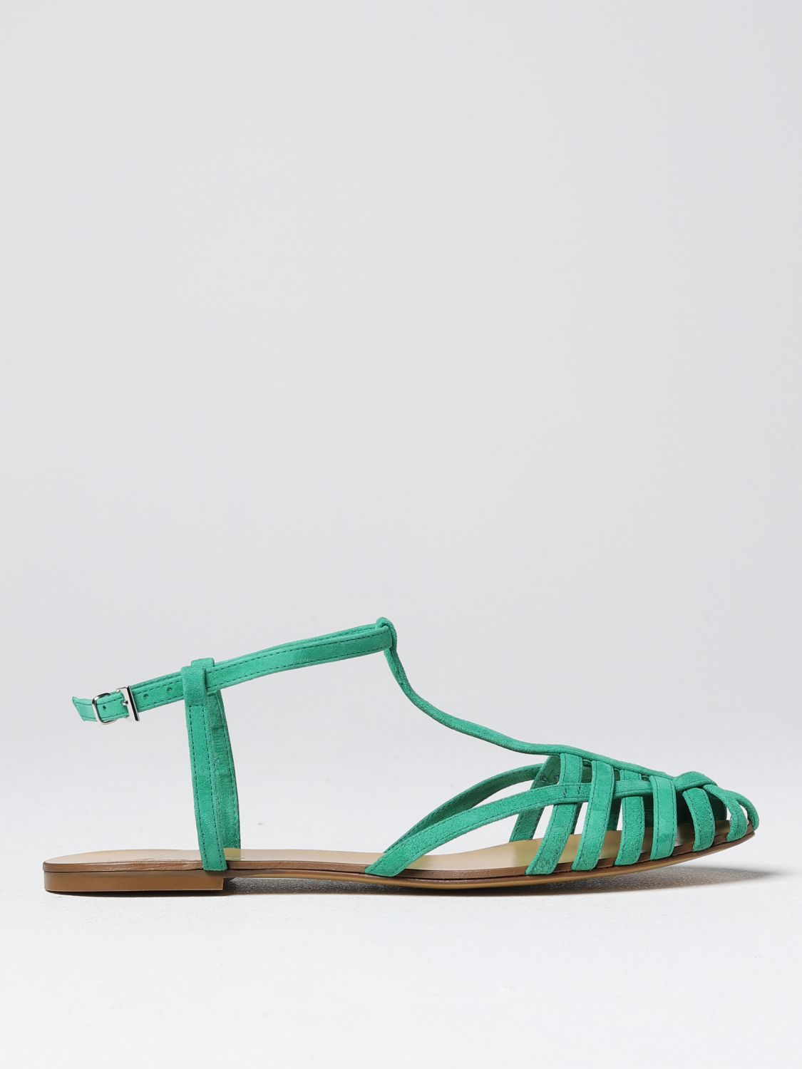 Anna F. Flat Sandals ANNA F. Woman colour Green